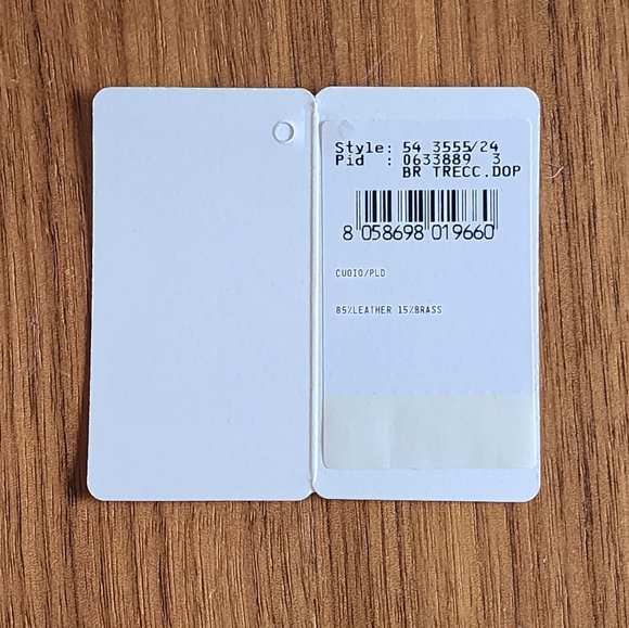 $350 New Salvatore Ferragamo Gancini Bracelet Braided Brown Leather - Picture 6 of 7